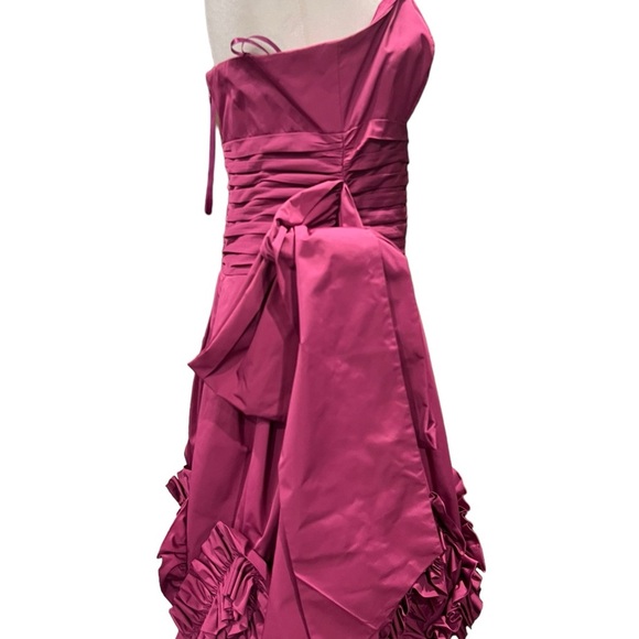 BCBG Maxazria Magneta Pink Ruffle dress size 8 - Picture 7 of 14